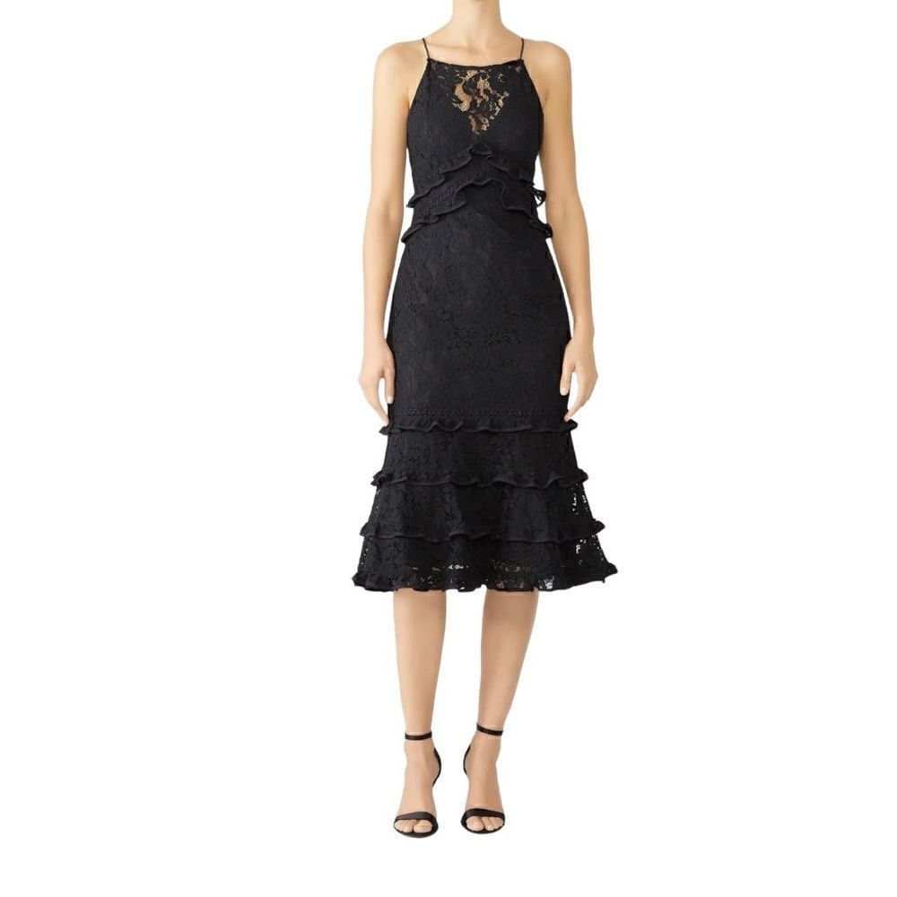 Keepsake Catch Me Lace Midi Dress